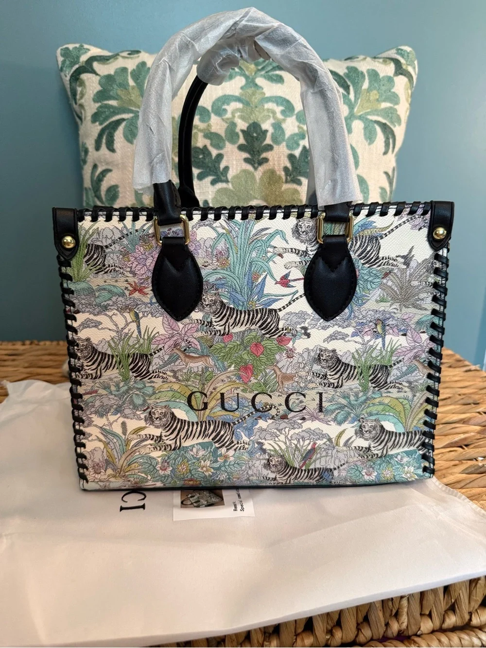 Source Unknown tiger tote